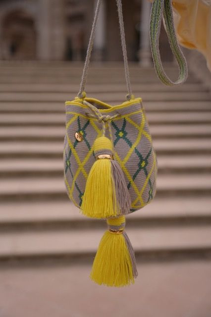 Small Bosque bag - Lemon, Ash & Green