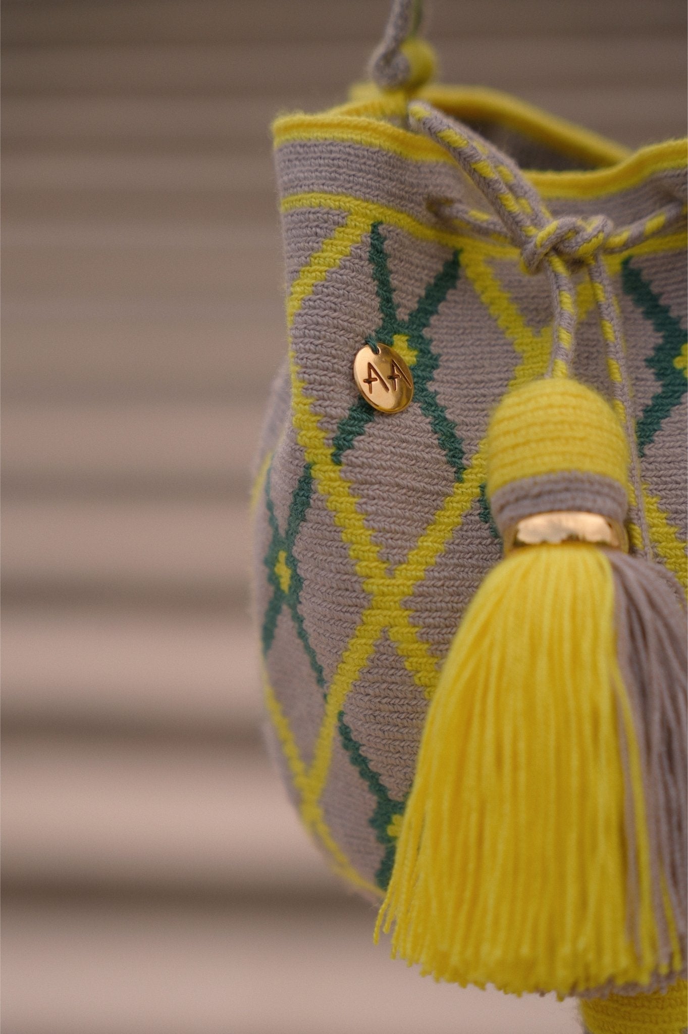 Small Bosque bag - Lemon, Ash & Green