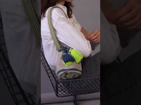 Small Bogota Bucket Bag - Ash Grey with Adjustable Strap