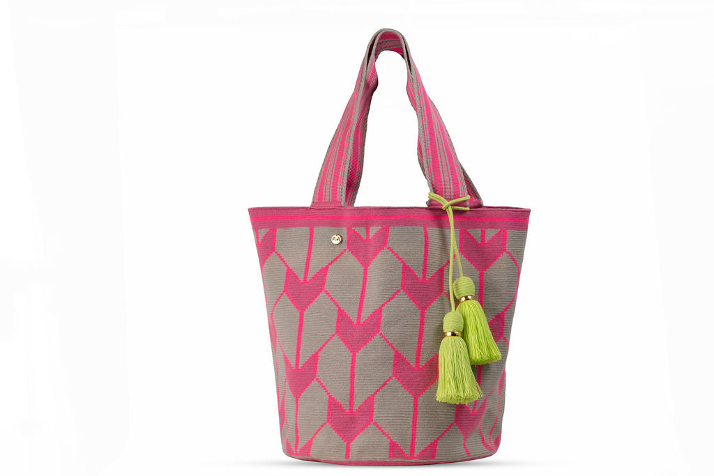 17LPinkArrowsYellowTassleShortHandle(3)