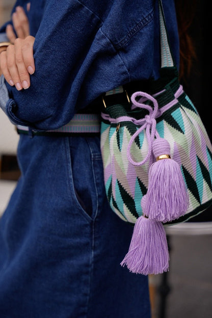 Cartagena · Large · Lilac Multicolor Bucket Bag PRE - ORDER